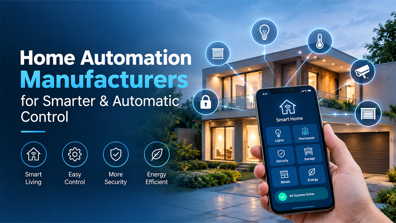 Home Automation Manufacturers for Smarter & Automatic Control